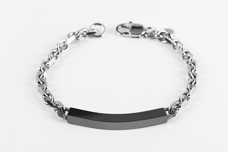 bracciale-argento-con-catena-e-asta-rigida-decorativa-nera-intero